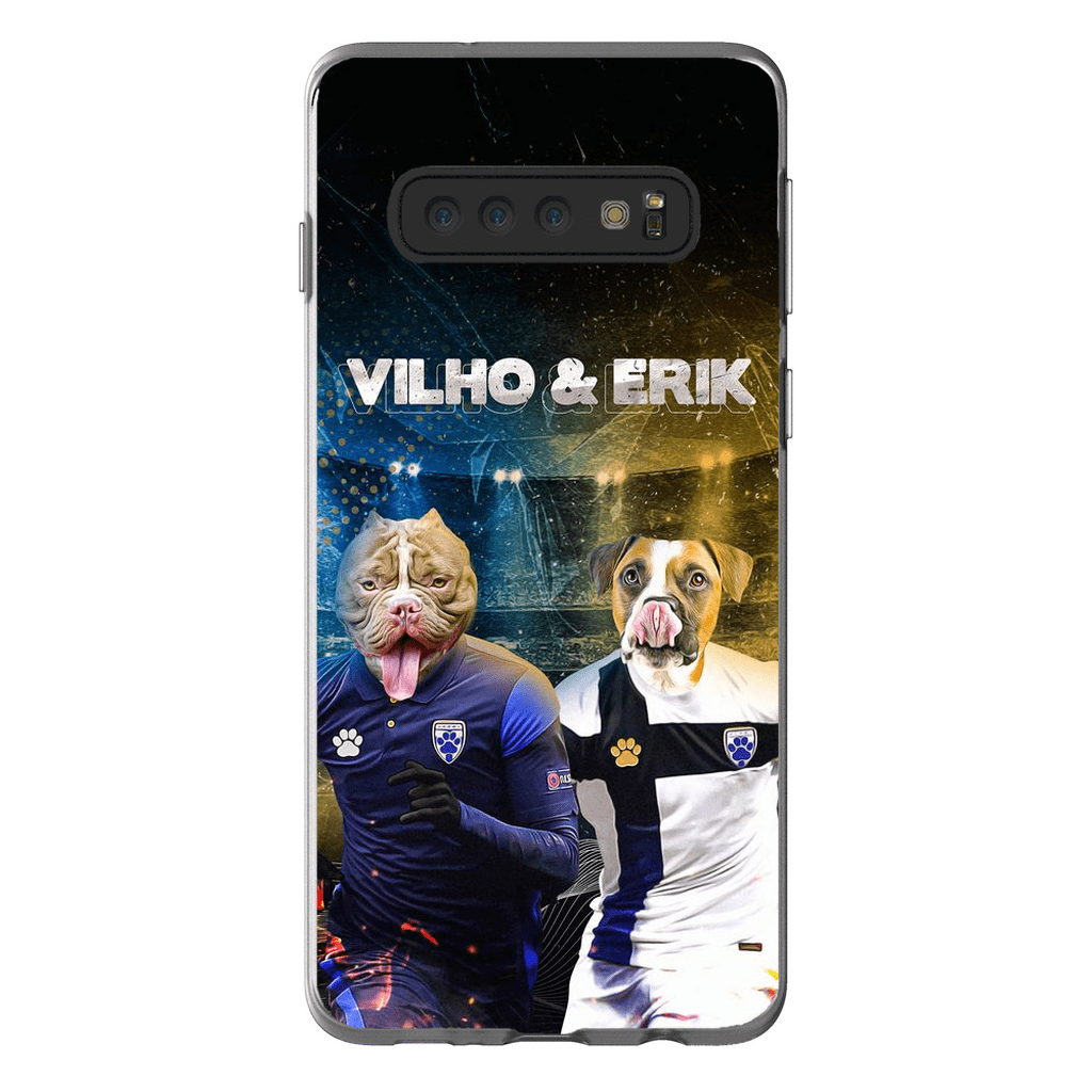 Funda personalizada para teléfono con 2 mascotas &#39;Finland Doggos&#39;