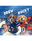 Póster "Florida Gators Doggos" personalizado para 2 mascotas