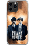 Funda personalizada para teléfono con 2 mascotas 'Peaky Woofers'