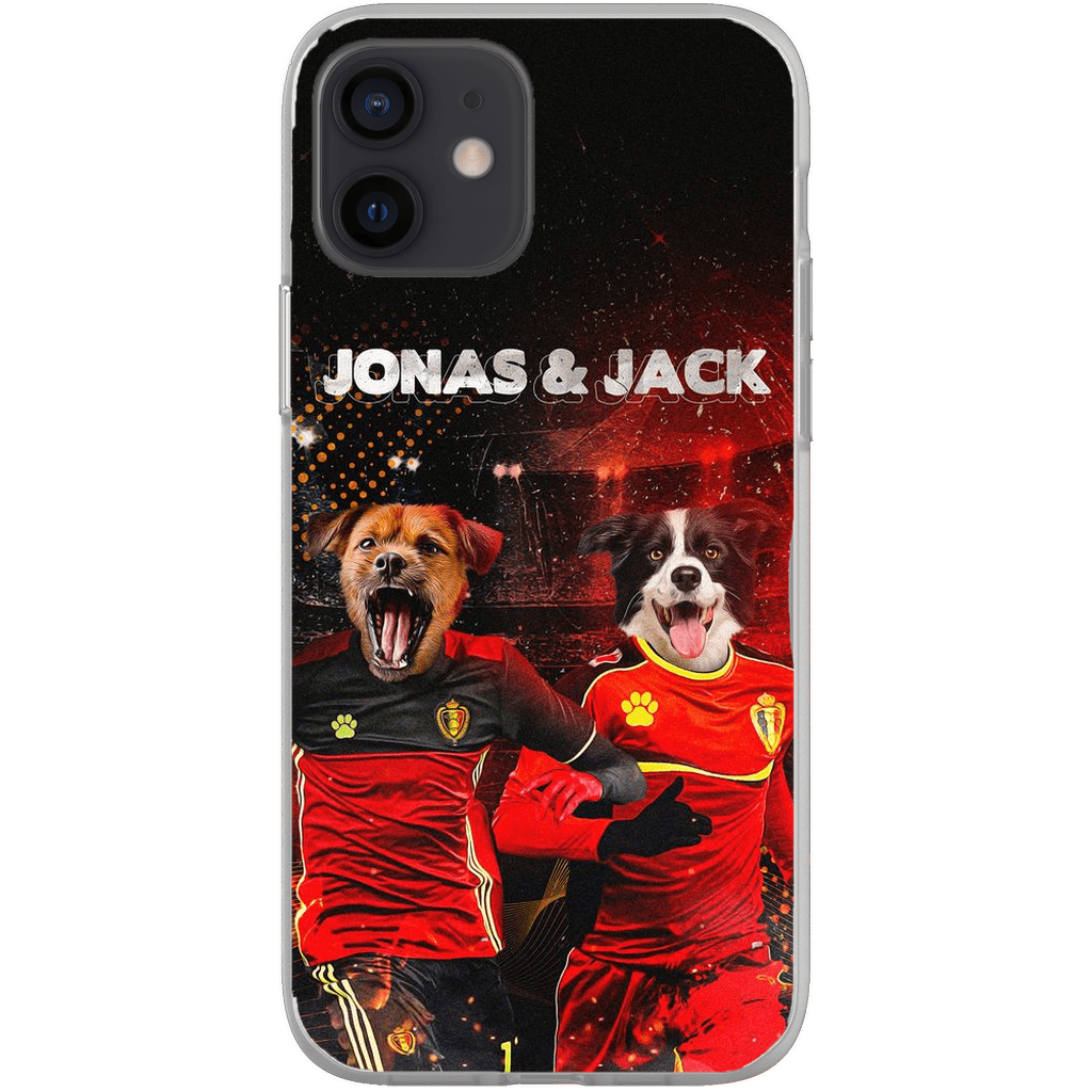 Funda personalizada para teléfono con 2 mascotas &#39;Belgium Doggos&#39;