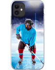 Funda para móvil personalizada 'El jugador de hockey'