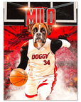 Póster personalizado para mascotas 'Doggo Heat'