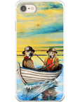 'Los Pescadores' Funda personalizada para teléfono con 2 mascotas