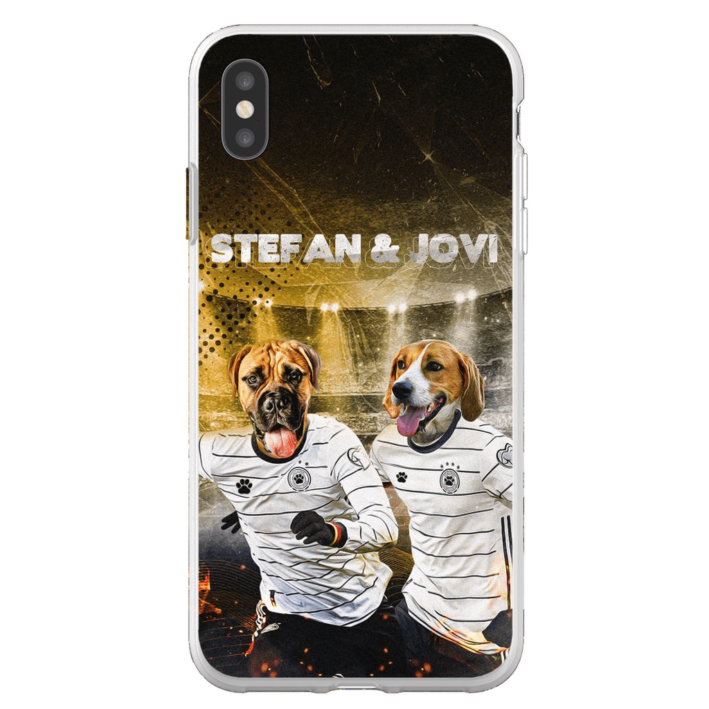 &#39;Alemania Doggos&#39; Funda personalizada para teléfono con 2 mascotas