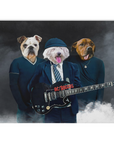 Manta personalizada para 3 mascotas 'AC/Doggos'