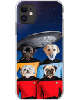 'Doggo-Trek' Funda personalizada para teléfono con 4 mascotas