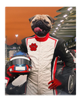 Lienzo personalizado para mascotas 'F1-Paw'