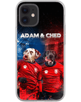 Funda personalizada para teléfono con 2 mascotas 'Czech Doggos'