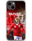 Funda para móvil personalizada 'Dinamarca Doggos Soccer'