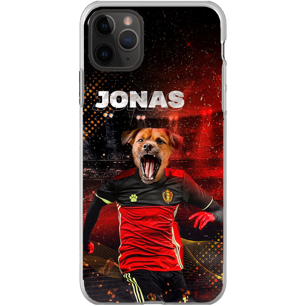 Funda para móvil personalizada &#39;Belgium Doggos Soccer&#39;