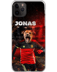 Funda para móvil personalizada 'Belgium Doggos Soccer'