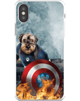 Funda para teléfono personalizada 'Capitán Doggmerica'