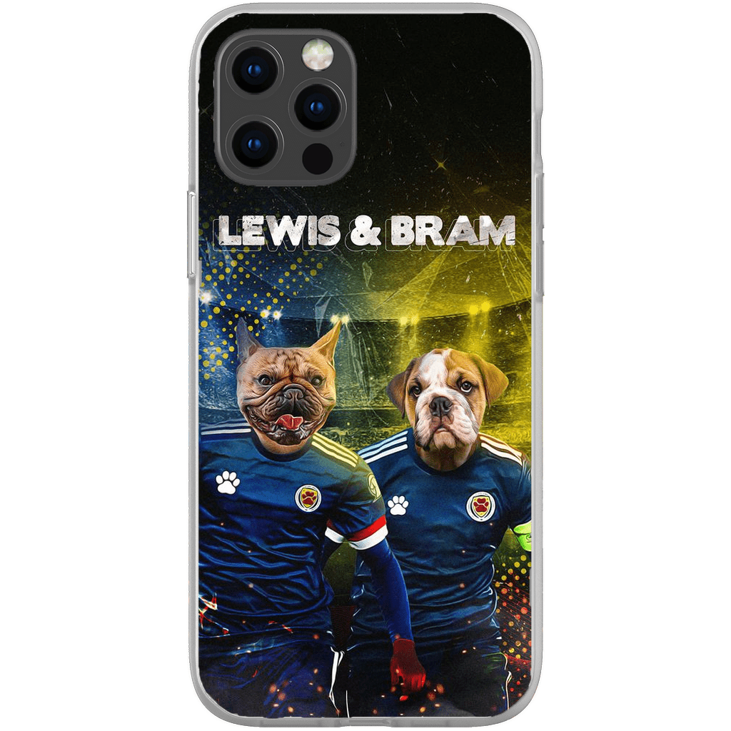 Funda personalizada para teléfono con 2 mascotas &#39;Scotland Doggos&#39;