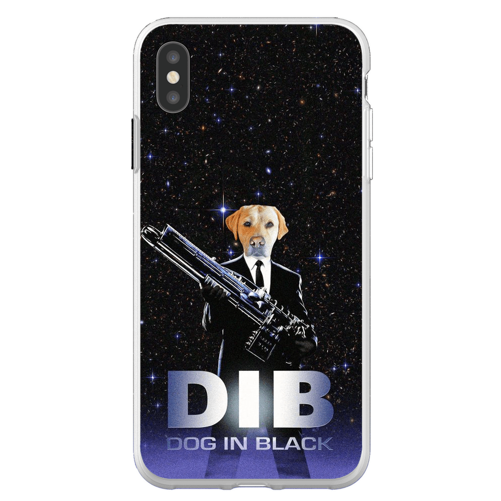 Funda para móvil personalizada &#39;Perro de negro&#39;