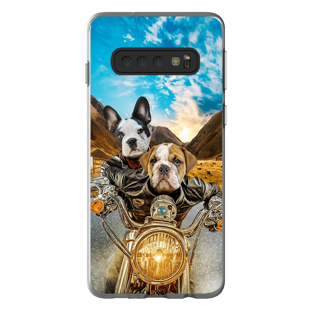 &#39;Harley Wooferson&#39; Funda para Móvil Personalizada con 2 Mascotas