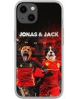 Funda personalizada para teléfono con 2 mascotas 'Belgium Doggos'