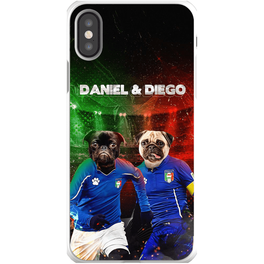 &#39;Italy Doggos&#39; Funda personalizada para teléfono con 2 mascotas