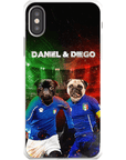 'Italy Doggos' Funda personalizada para teléfono con 2 mascotas