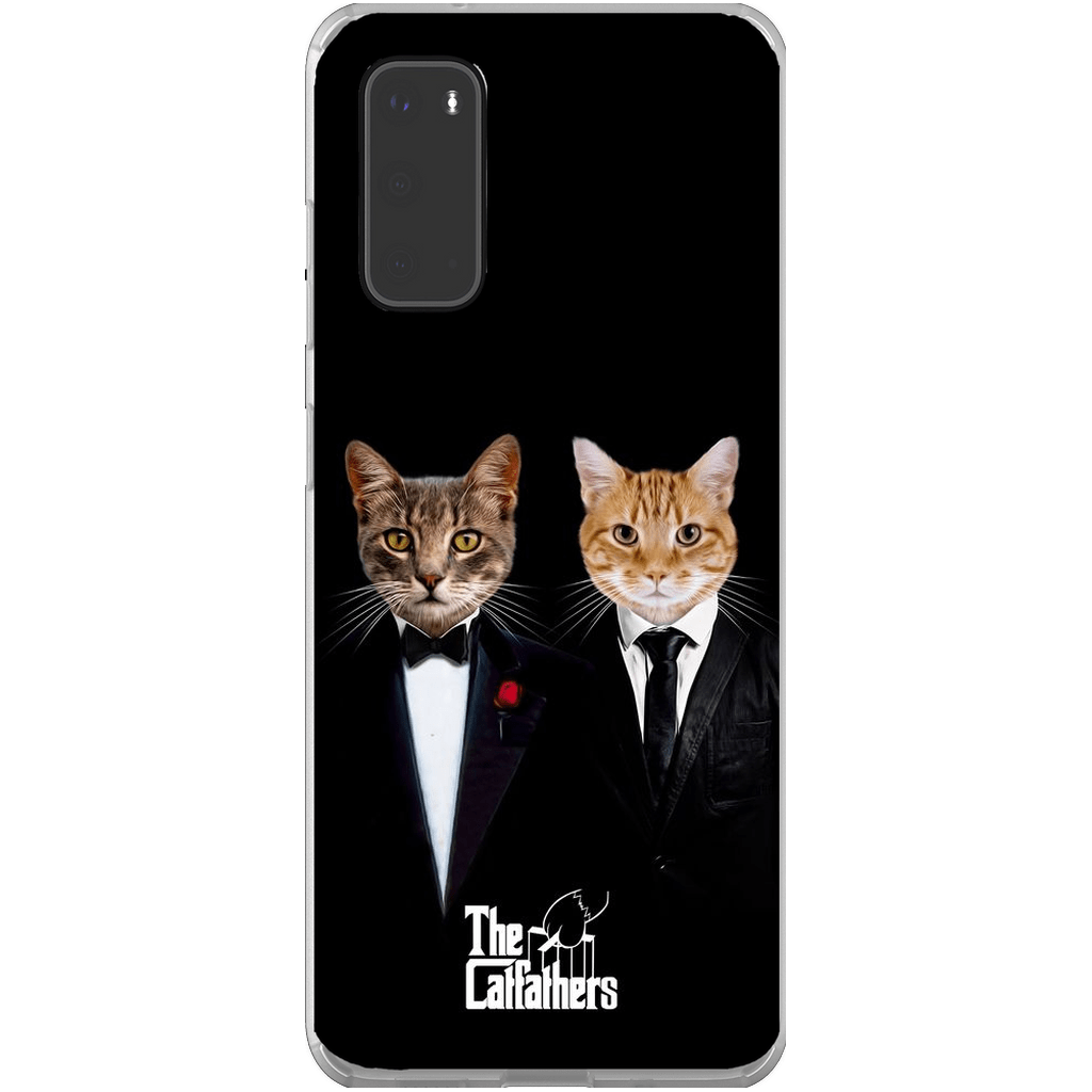 Funda personalizada para teléfono con 2 mascotas &#39;The Catfathers&#39;