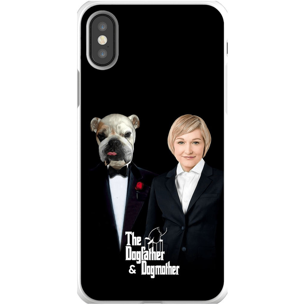 Funda personalizada para teléfono humano o mascota &#39;The Dogfather &amp;amp; Dogmother&#39;