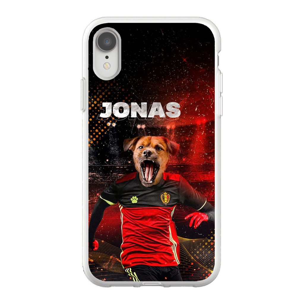 Funda para móvil personalizada &#39;Belgium Doggos Soccer&#39;