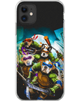 Funda personalizada para teléfono con 4 mascotas 'Teenage Mutant Ninja Doggos'