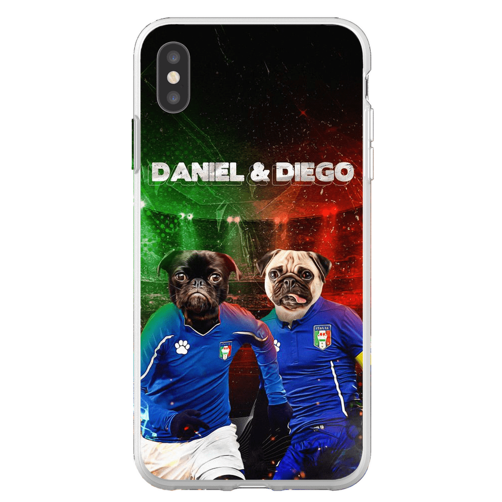 &#39;Italy Doggos&#39; Funda personalizada para teléfono con 2 mascotas