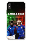 'Italy Doggos' Funda personalizada para teléfono con 2 mascotas