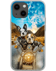 'Harley Wooferson' Funda para Móvil Personalizada con 2 Mascotas