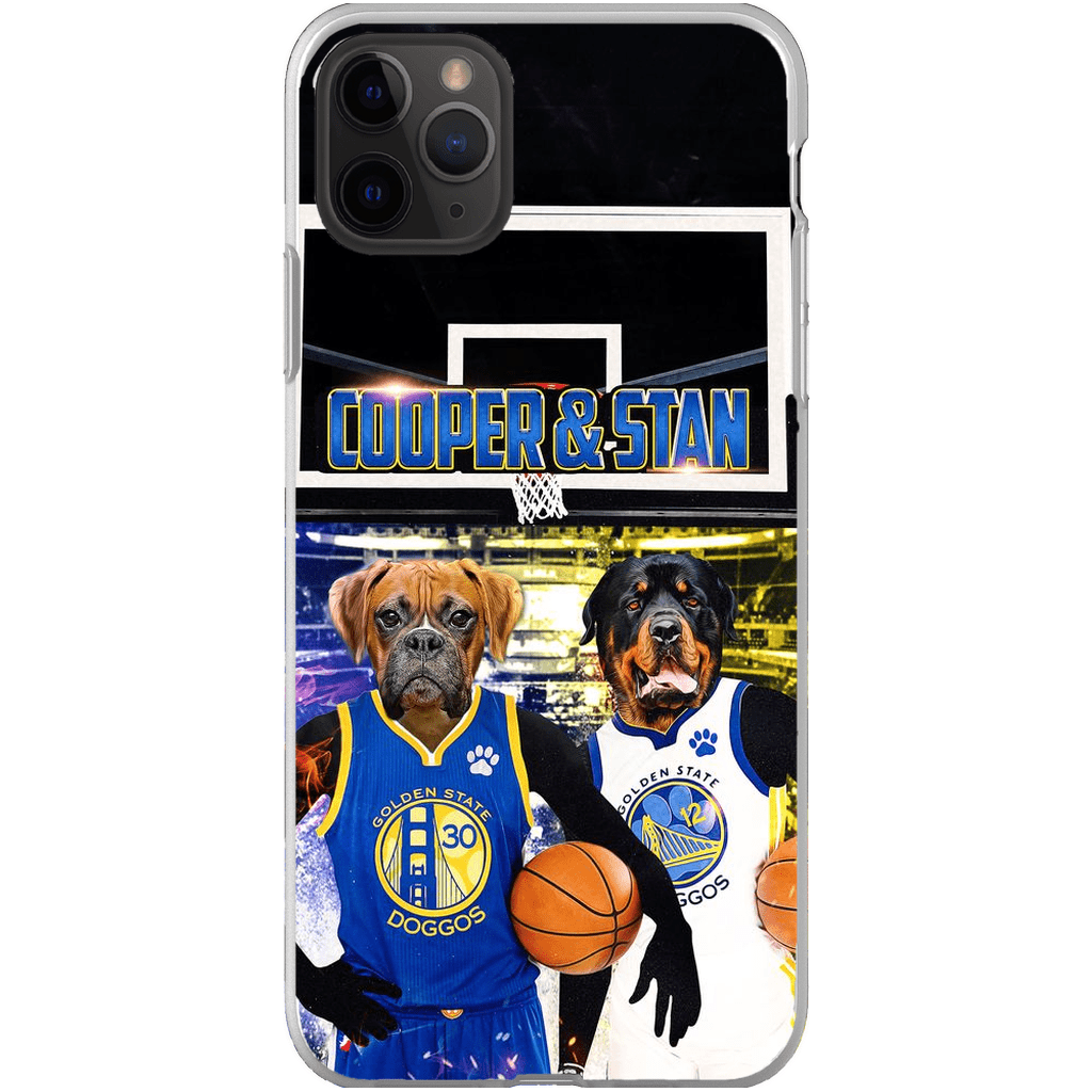 Funda personalizada para teléfono con 2 mascotas &#39;Golden State Doggos&#39;