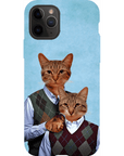 Funda personalizada para teléfono con 2 gatos 'Step Kitties'