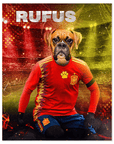 Póster Mascota personalizada 'Spain Doggos Soccer'