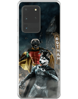 Funda personalizada para teléfono con 2 mascotas 'Bat Dog &amp; Robpaw'