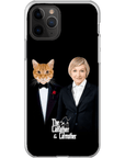 Funda para teléfono personalizada 'El padre gato y la madre gato'