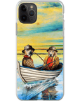 'Los Pescadores' Funda personalizada para teléfono con 2 mascotas