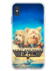 Funda personalizada para teléfono con 2 mascotas 'Top Paw'