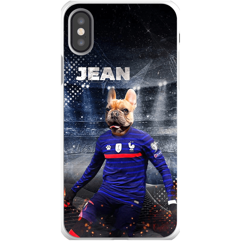 Funda para teléfono personalizada &#39;France Doggos Soccer&#39;