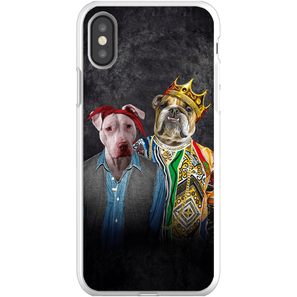 Funda personalizada para teléfono con 2 mascotas &#39;2Paw And Notorious DOG&#39;