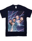 Camiseta personalizada '1980s Lazer Portrait 1 Pet/Humans(Males)' 