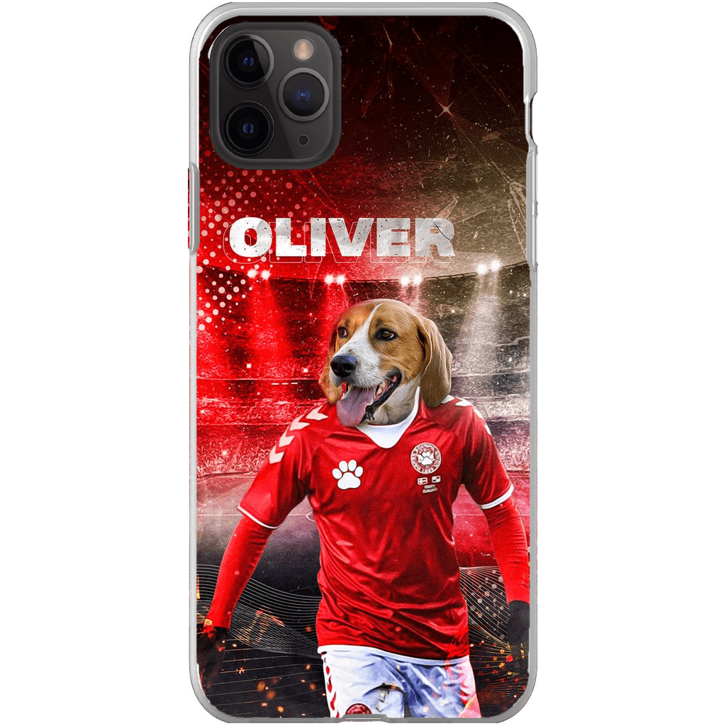 Funda para móvil personalizada &#39;Dinamarca Doggos Soccer&#39;