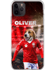 Funda para móvil personalizada 'Dinamarca Doggos Soccer'