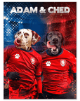 Póster Personalizado para 2 mascotas 'Czech Doggos'