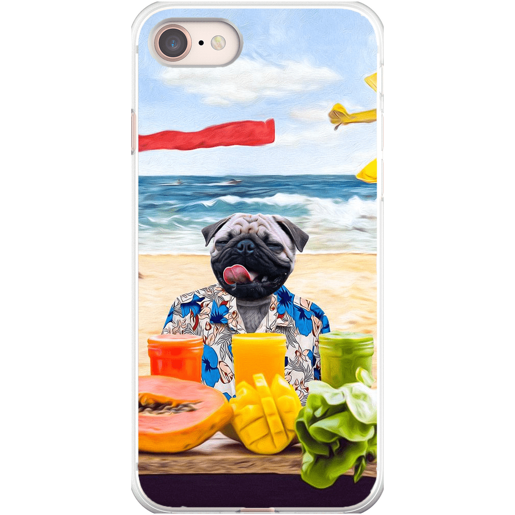 Funda para móvil personalizada &#39;El perro de la playa&#39;