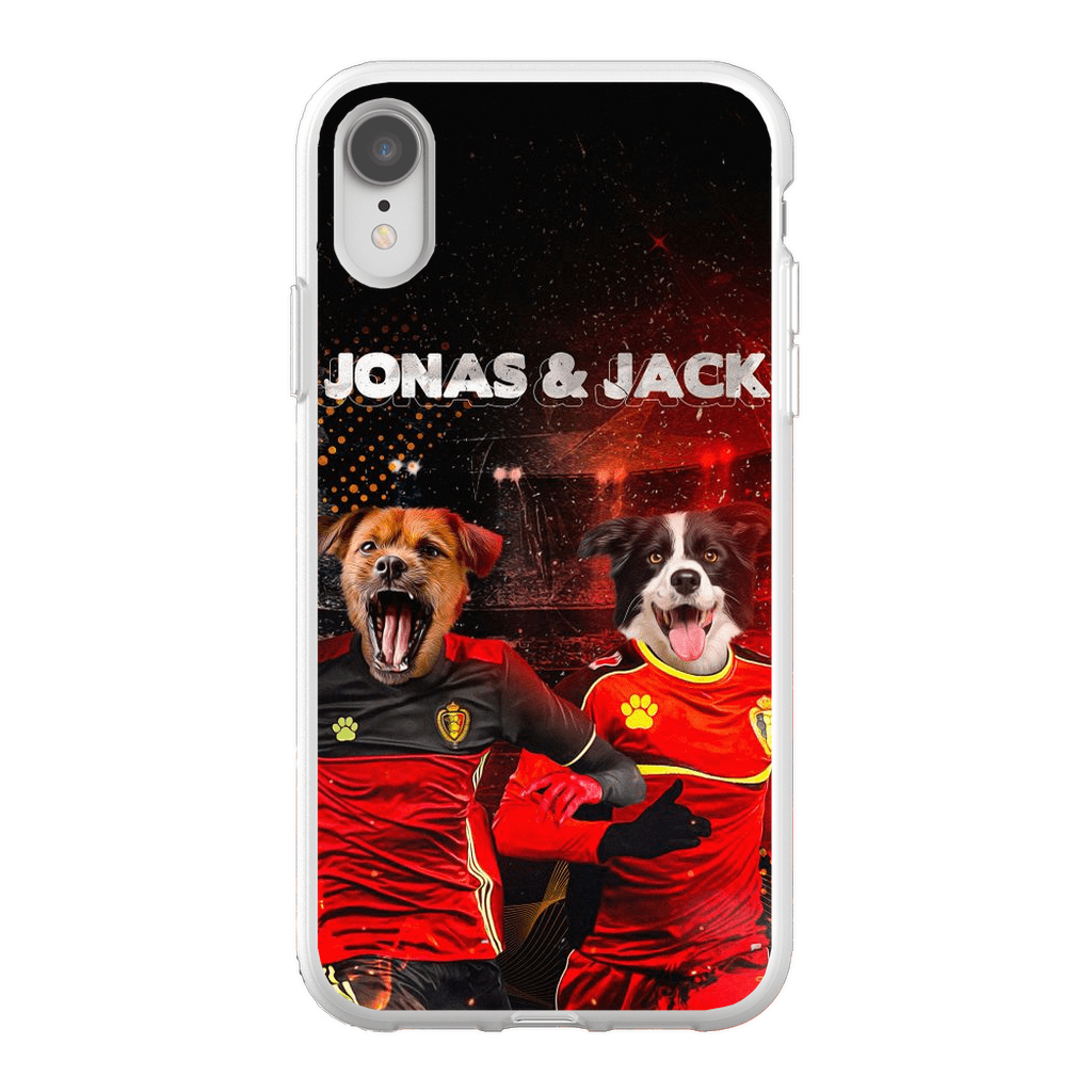 Funda personalizada para teléfono con 2 mascotas &#39;Belgium Doggos&#39;