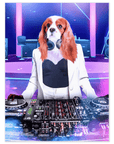 Póster Mascota personalizada 'La DJ femenina'