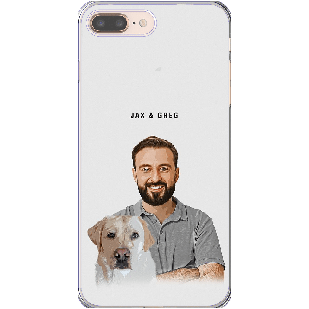 Funda moderna personalizada para teléfono para mascotas y humanos