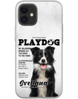 Funda para teléfono personalizada 'Playdog'