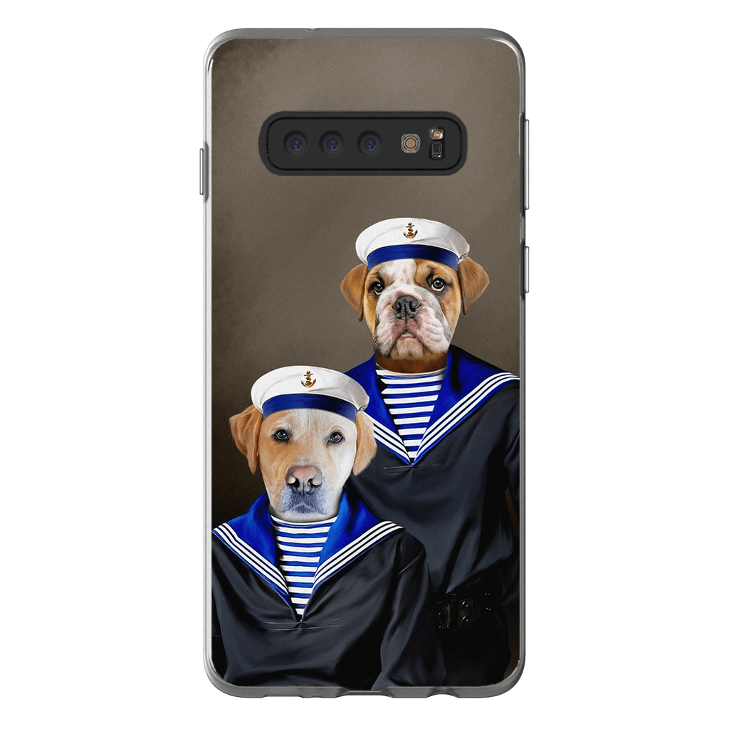 Funda personalizada para teléfono con 2 mascotas &#39;The Sailors&#39;