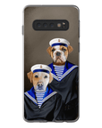 Funda personalizada para teléfono con 2 mascotas 'The Sailors'