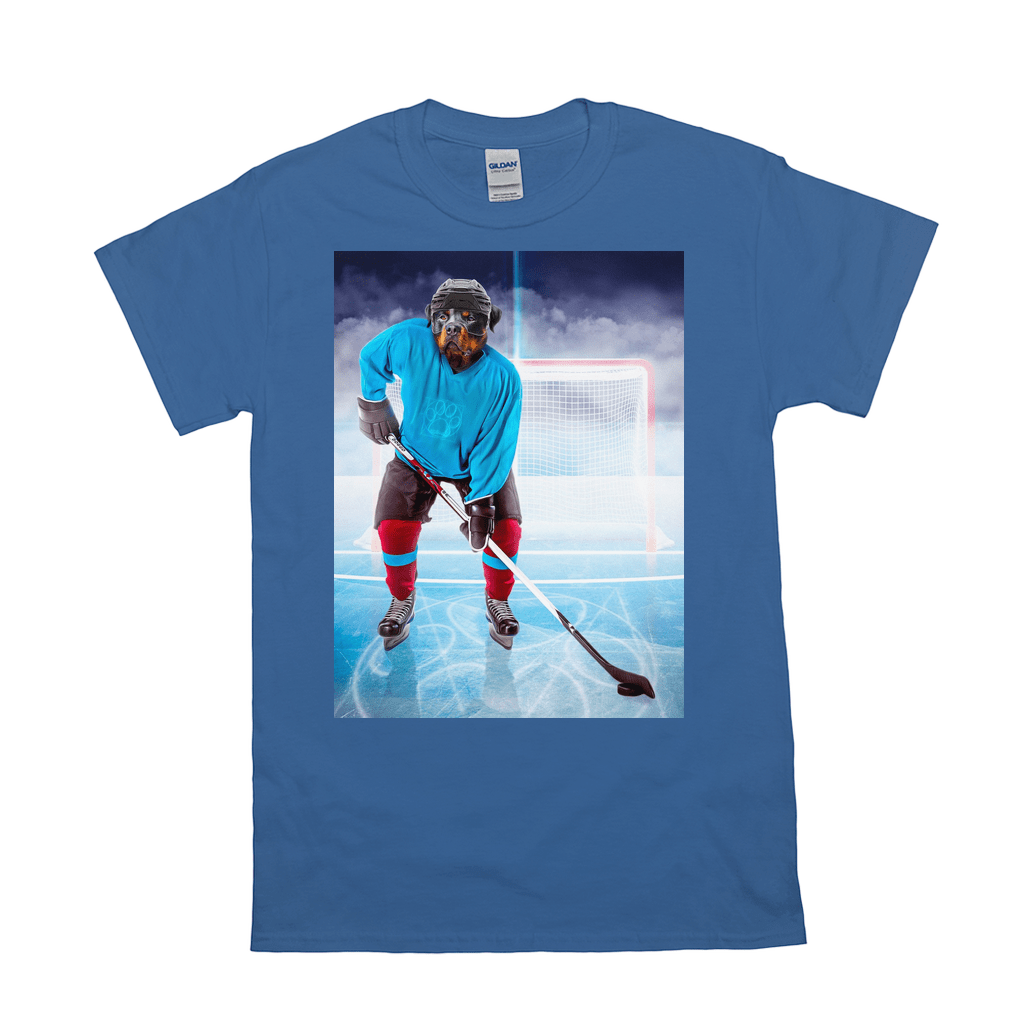 Camiseta personalizada para mascotas &#39;El jugador de hockey&#39;